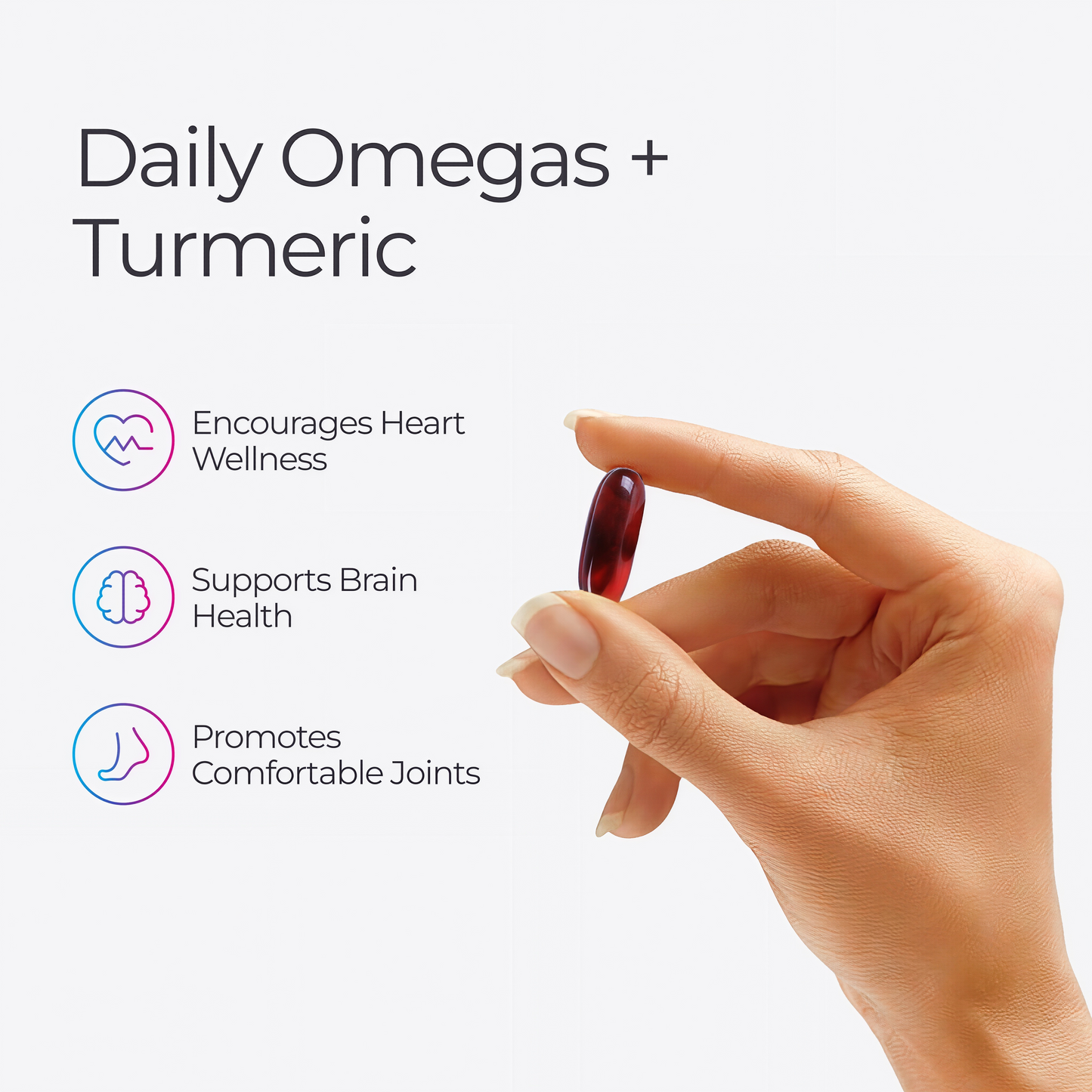Livingood Daily Omega 3 6 9 Plus Turmeric Curcumin Supplement, 60 Softgels - Fish Oil Omega 3 Supplements (EPA & DHA) for Men and Women - Brain, Joint, Heart Health, and Metabolism - Made in USA
